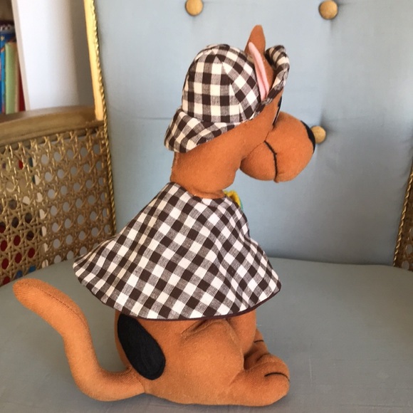 Vintage 1997 Sherlock Detective Scooby Doo dog plush toy Cartoon Network 11" - Picture 9 of 10